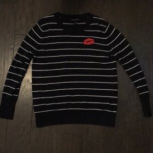 Lip and Navy Striped Sweater